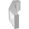 Ekena Millwork 5 1/2-in. W x 10-in. D x 22-in. H Merced Architectural Grade PVC Knee Brace BRCP055X10X22MRC - alternate 3
